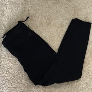 DL1961 size 29 distressed black jeans with raw hem